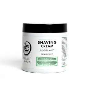 Rolda - Menthol & Mint Shaving Cream, Aftershave Comfort, Smooth, Blend, non-foaming, Pre Shave, Post Shave, Shave