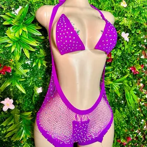 Nyla ( Open front fishnet w/ micro bikini )