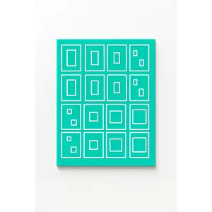 Airbrush Nail Art Stencils – Squares & Rectangles Bundle (Reusable Templates)