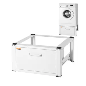 【Summervibes】VEVOR Laundry Pedestal 27" Wide 14.4" Height,  , Washer And Dryer Base Stand Platform Universal Fit 660lbs Capacity, Heavy Duty Multi-Functional Base for Washing Machine with Drawer & Rich Accessories