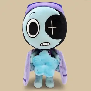 Anime Dandys World Astro Plush Toys Cute 4 Hands Clown With Magnetic Blue Star Collect  Stuffed Doll For Kid Birthday Gifts Toys