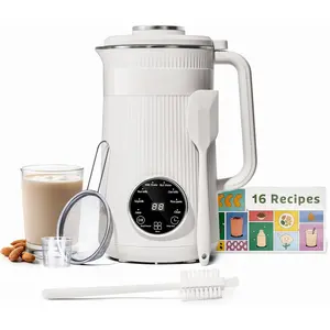 Nut Milk Maker Machine, Automatic 8-in-1, 32oz Homemade, 10 , Soy, Oat, Coconut, -Based Drinks, Touchpad, Auto Clean, Soy Milk Maker Machine, Almond Milk Maker