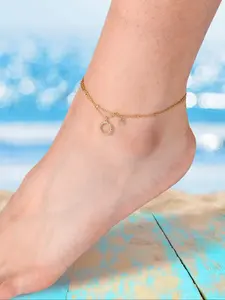 Women's Elegant Minimalist Anklet, Exquisite Trendy Anklet, Chic Gorgeous Jewelry As Gift for Girlfriend for Beach Vacation Decor