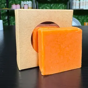 Papaya Brightening Face Soap Helps Even Skin Tone Improve Dark Spots Pigmentation Bar for Radiant Complexion