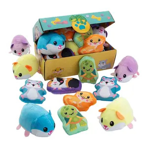 12" x 7 1/4" Stuffed Pets Treasure Chest Assortment - 24 Pc.