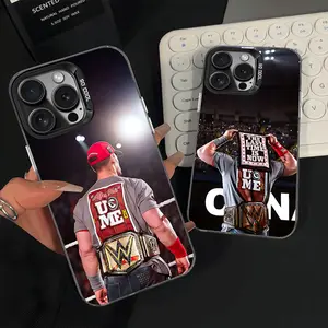 John WWE C-Cena Phone Case For iPhone 16,15,14,13,12,11,Pro,Max,Plus,Mini,XS,SE Anti Fall Black Matte Hard Bumper