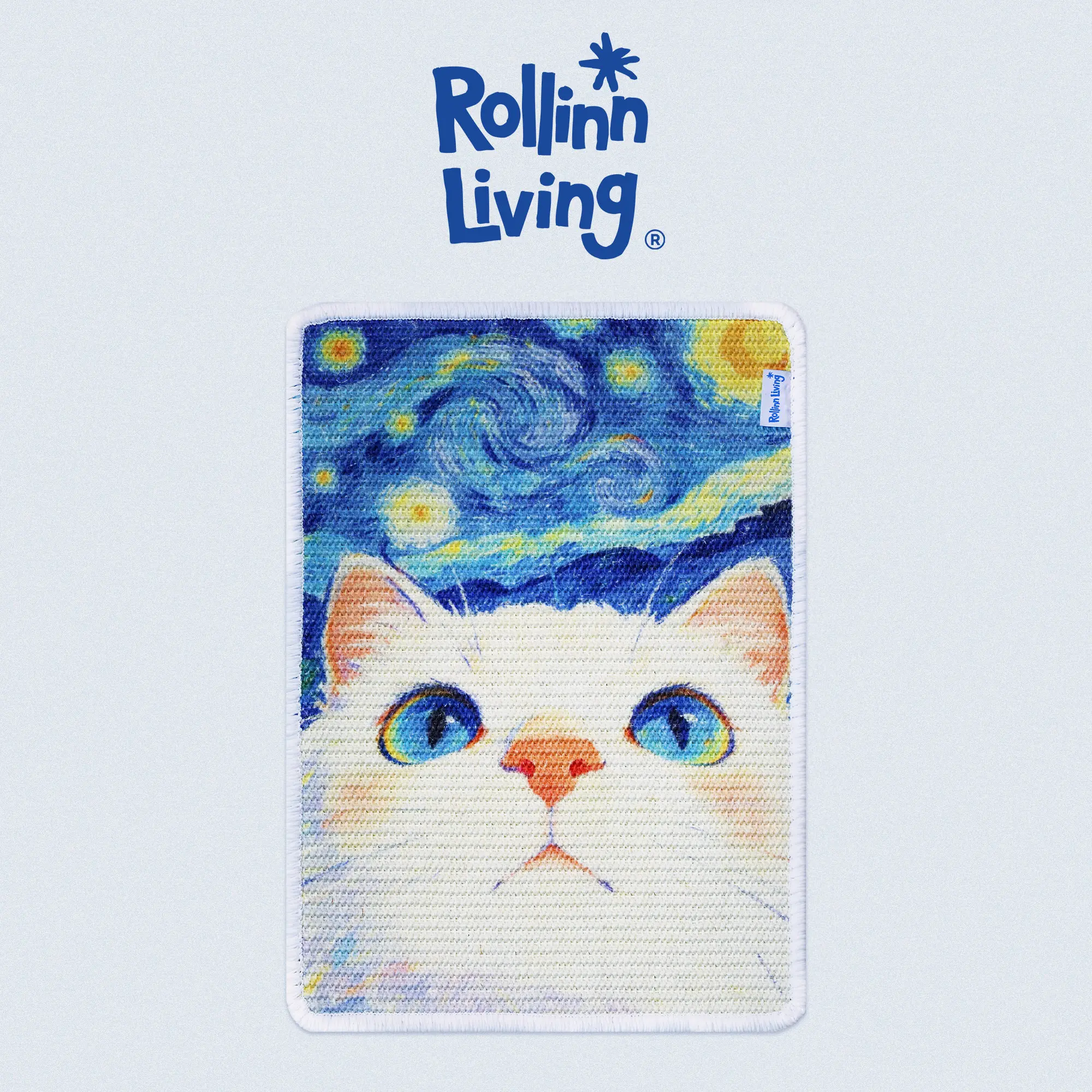 Starry Cat Illustration — Sisal Cat Scratching Pad