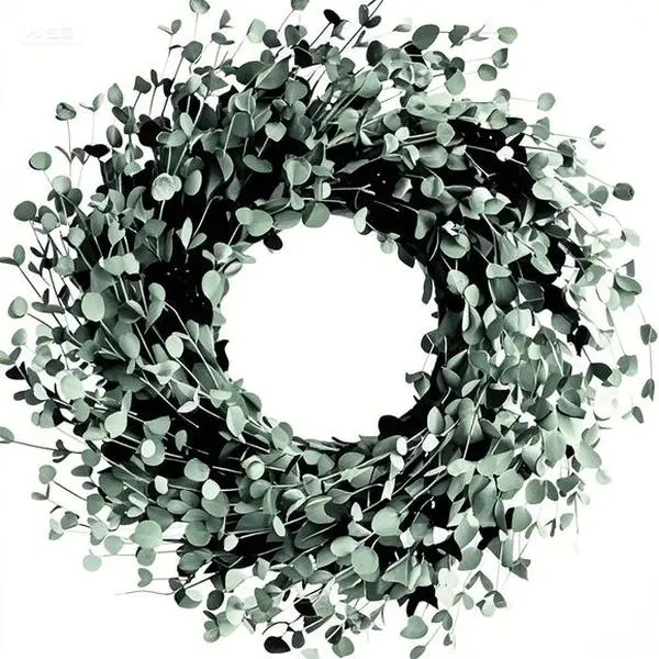 Lush Green Boxwood Wreath for Year-Round Decor, Soft Touch Mini Leaves Wreath for Front Door, Indoor and Outdoor Hanging Wreath, Romantic Wedding Wreath, Durable and Weather-Resistant Flower Lavender Ivory Stars Ornaments Decoration