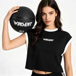 High-grip durable basketball for indoor & outdoor use，black basketball, WINSENT basketball, standard size 7 basketball, high grip basketball, durable outdoor basketball, indoor outdoor basketball, premium composite leather basketball Consistent Bounce,sum