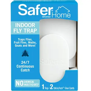 SH502 Indoor Plug-In Fly Trap for Flies, Fruit Flies, Moths, Gnats, and Other Flying Insects – 400 Sq Ft of Protection