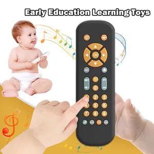 Simulation Remote Control Toy, Musical Light Up, 1 Count Early Education Learning Toy, Music Learning Educational Toy, Technology Teaching Aid (You need to bring 2 AA batteries)