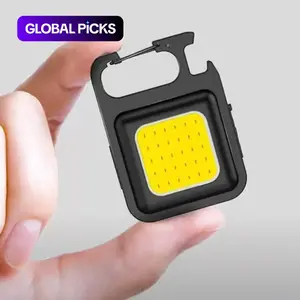 Outdoor Portable Mini Keychain Light, COB Emergency Lamp, Multifunctional Pocket Light, 3 Gear Adjustable Keychain Light for Outdoor Camping Hiking #GLOBAL PICKS
