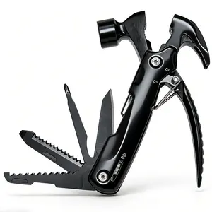 Multifunctional Folding Tool Stainless Steel Claw Hammer Portable for Outdoor Use