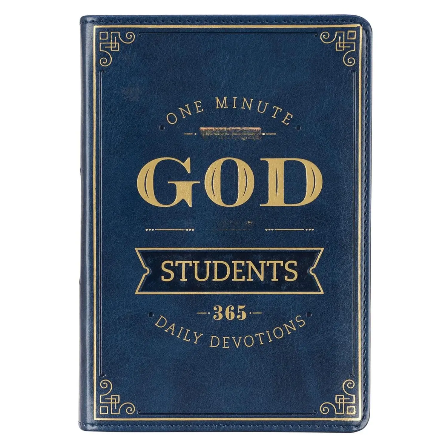 One Minute with God for Students Devotional, Navy Faux Leather Flexcover Imitation Leather – December 9, 2021