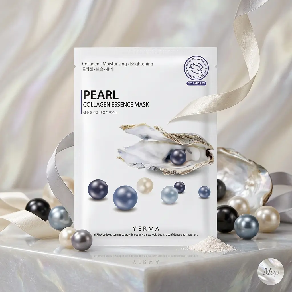 Korean Collagen Pearl Essence Mask, Skin Repair Pearl water Infusion-Brightening
