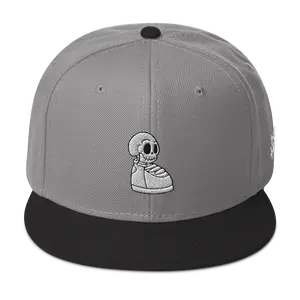 KICKHEADZ Grey / Black Snapback Hat