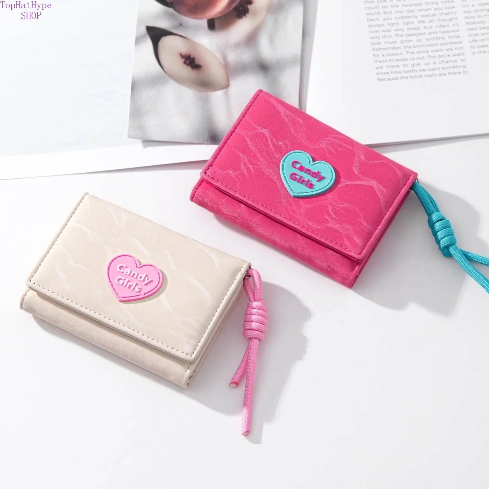 Women's Casual PU Leather Card Holder, Short Solid Color Tri-Fold Wallet with a Coin Pocket and Multiple Card Slots