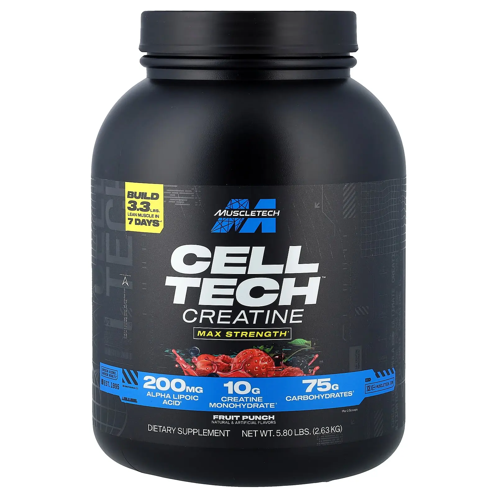 MuscleTech Cell-Tech™ Creatine, Fruit Punch, 5.8 lbs (2.63 kg)