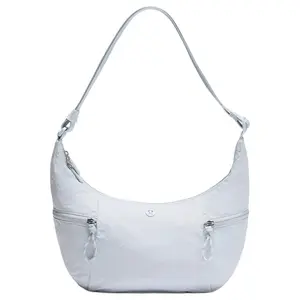 Lululemon Slouchy Sling 6L Nylon Crossbody Bag with Adjustable Strap for Men and Women in Starch Blue