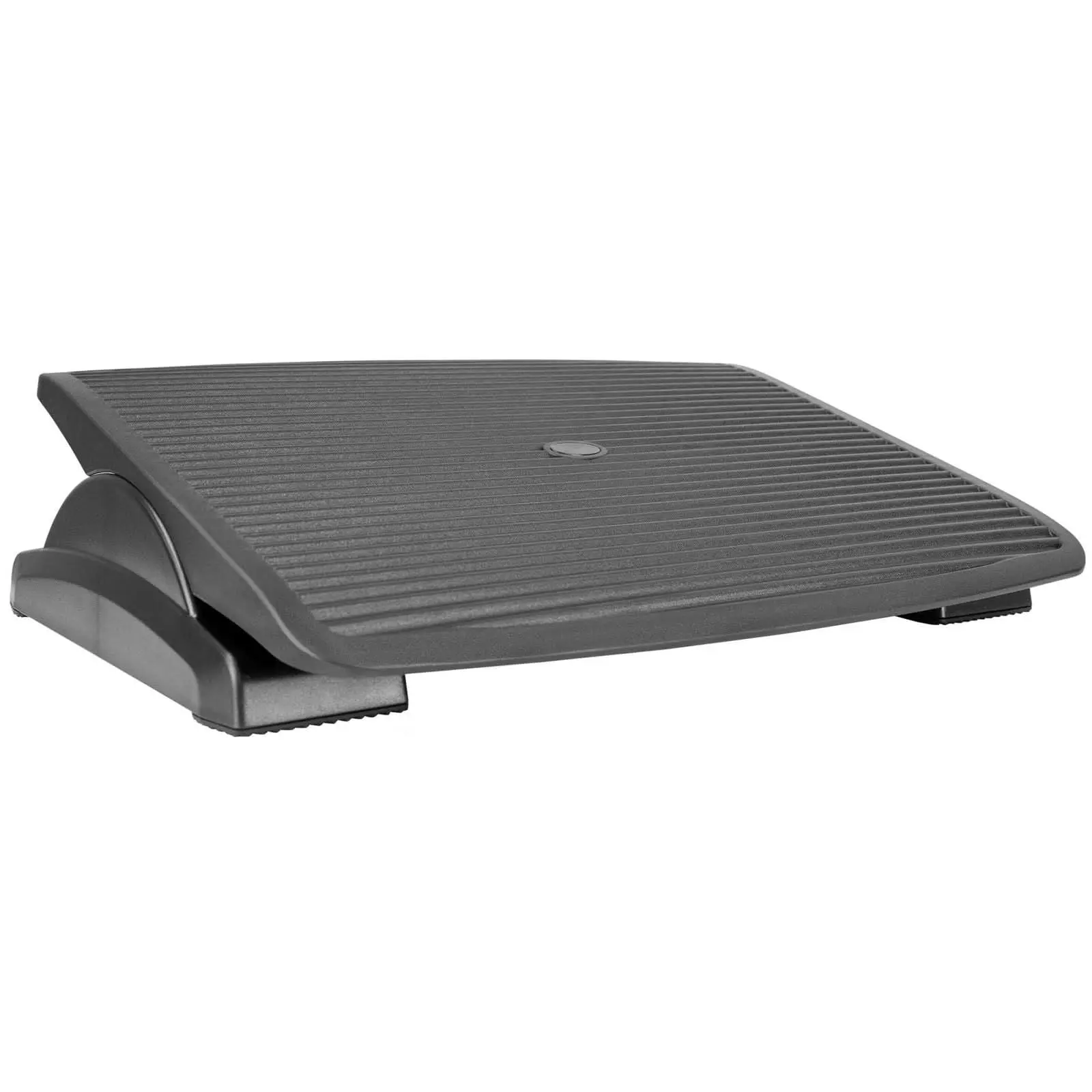 MOUNT-IT! Adjustable Ergonomic Foot Rest - Black, Home Office Furniture, 17.5x13.5" Size, Fits Tight Spaces, Reduces Less Foot Strain