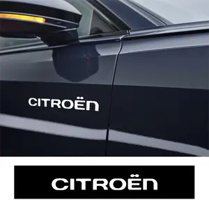 Citroen Car Letter Stickers, Universal Fit External Decals for C1-C8 & Ds Models, Durable Stylish Accessory for Vehicle Decoration