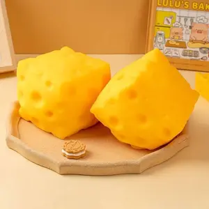 Square Cheese squishy toy Stress Relief Toy-5CM