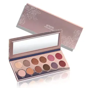 Girlactik The Essential Palette - 12 Velvety Eye Shadows for Effortless Eye Look with 6 Matte & 5 Shimmer Shades & 1 Creamy Metallic Sparkle Topper Glitter Glam Makeup Eyeshadow Smokey