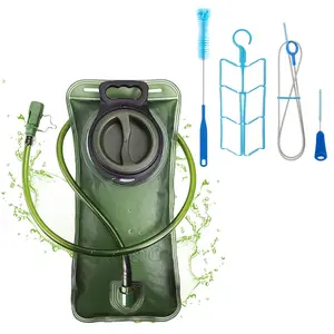 2L/3LHydration Water Bladder with 4-in-1 Cleaning Kit, Leak-Proof Water Reservoir with Hose & Cleaning Brushes, for Hiking, Camping & Outdoor Sports