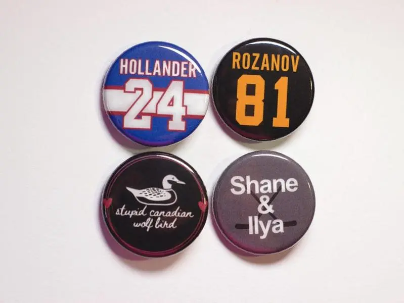 Heated Rivalry Pin Button Badge, Shane and Ilya Pin Buttons, Hockey ...