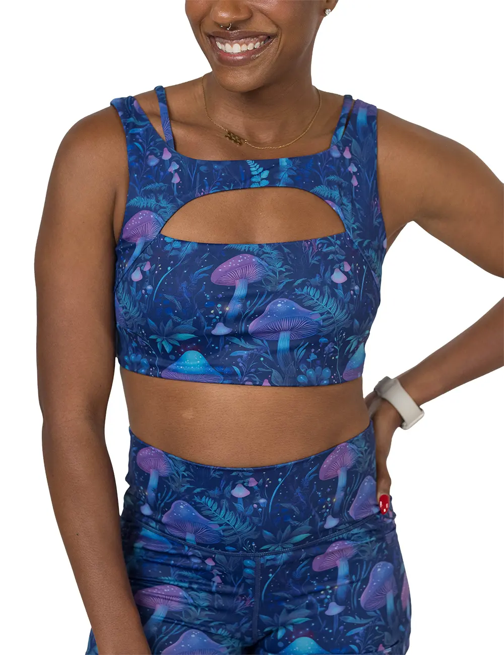CVG Vista Bra Mystic Mushroom Workout Bra Yoga Bras Sports Bras Gym Sports Bra