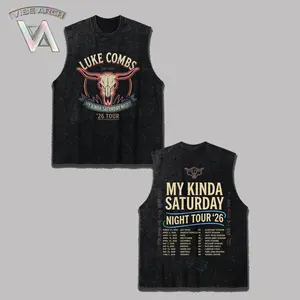 Luke Country Music - My Kinda Saturday Night Tour 2026, Country Music Graphic Tee, Concert T-Shirt, High-Quality Shirt Unisex Heavy Cotton Shirt, Music Fan Merch Gift
