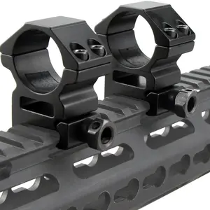 Tactical Scope Mount Bracket, Picatinny Rail Mount, 25.4mm Tube Clamp, Aluminum Alloy, Laser Mount, Scope Mount Ring