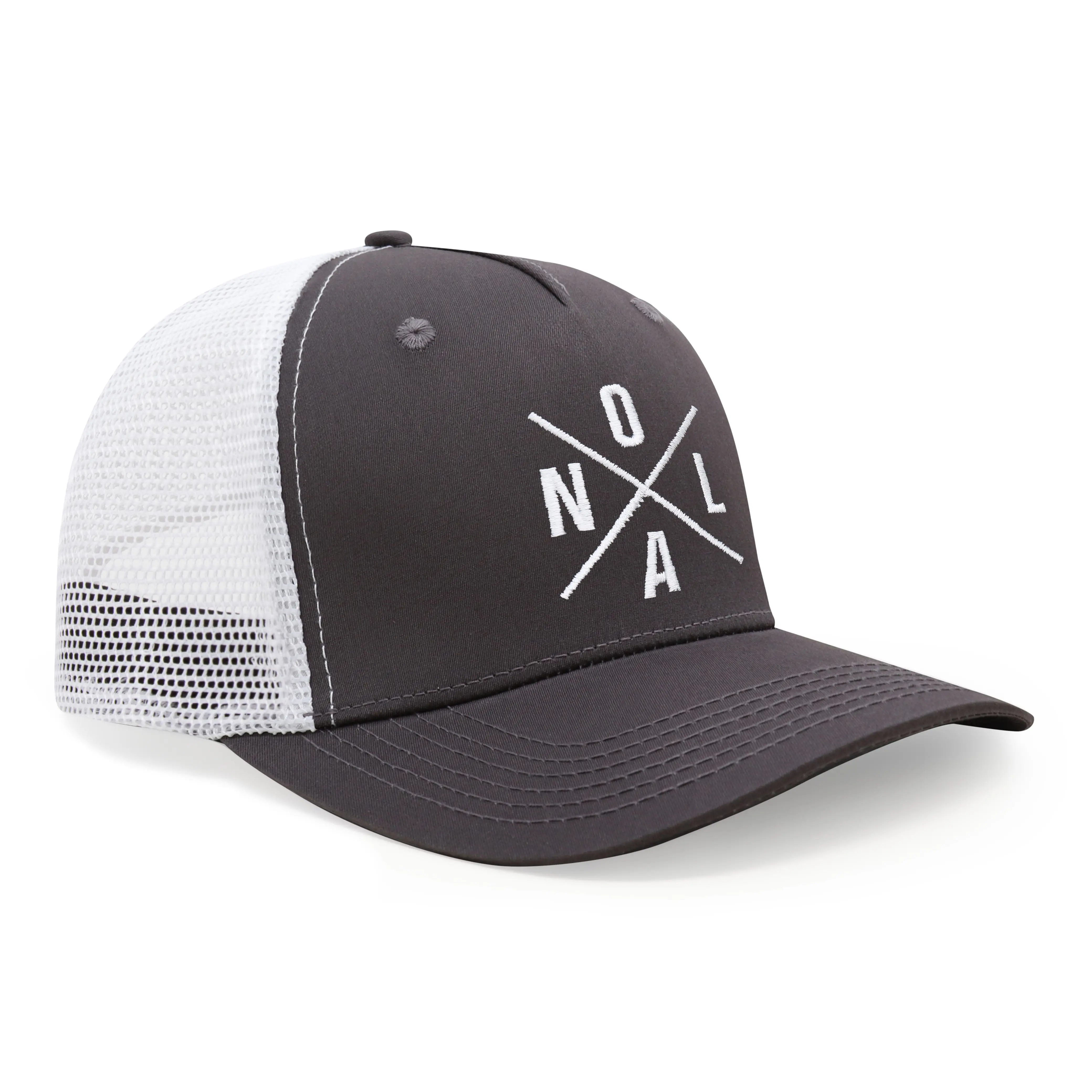 New Orleans NOLA Trucker Hat – Adjustable Embroidered Snapback Cap for Men and Women by International Tie