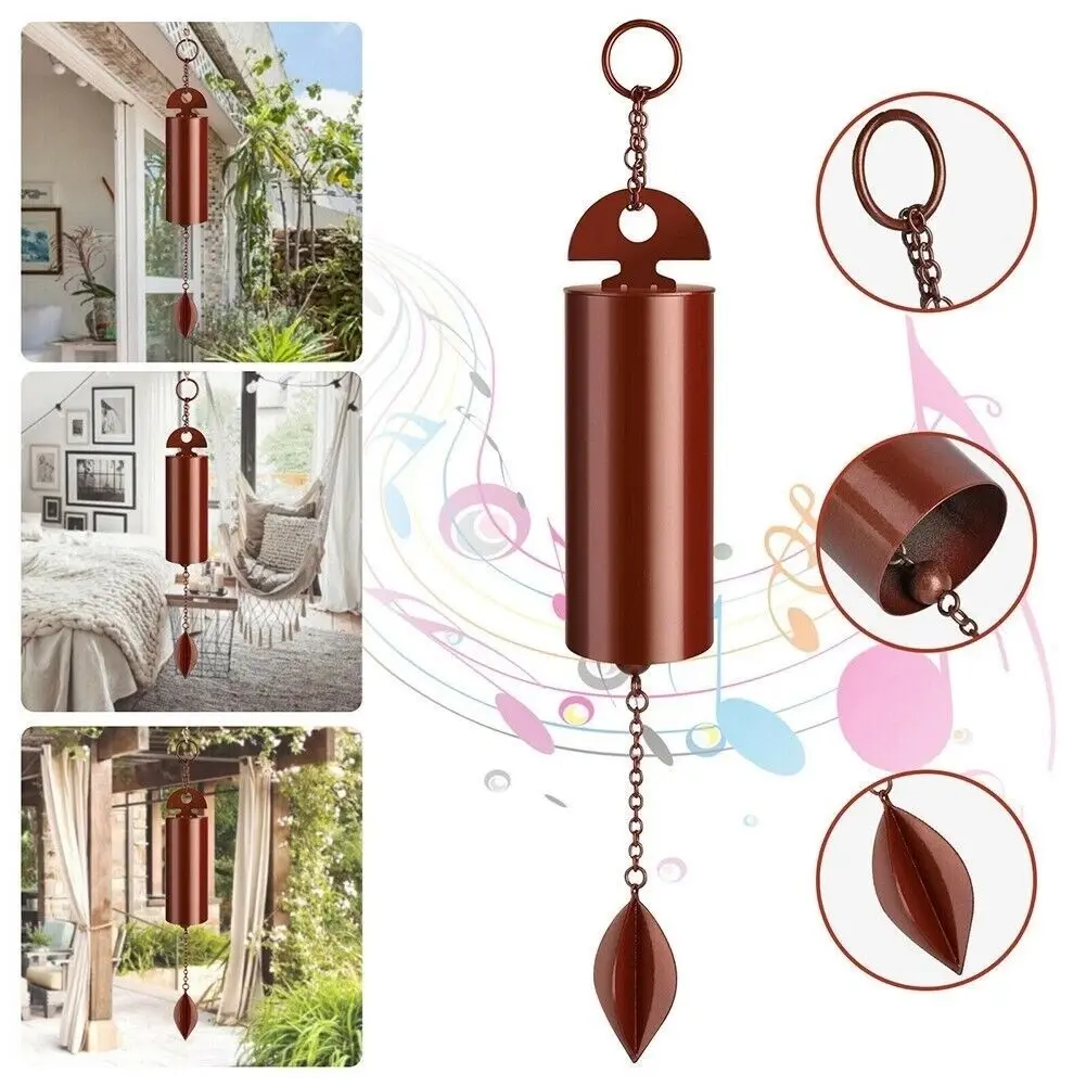 Large Metal Wind Chimes Deep Resonance Outdoor Hanging Bells Garden Patio Porch Home Decor Relaxing Memorial Gift