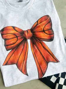 Basketball Bow Graphic Top
