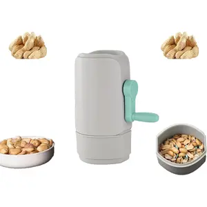 Nut Cracker for Peanuts Heavy Duty Pistachio Opener Automatic Peanut Sheller Peanut Peeler Nutcracker Peanut Sheller Hand Crank Tool for Home Kitchen Tool Peanuts in Shell Shelled Pistachios