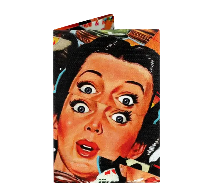 Léon Micro Wallet - Slim 1.3mm Compact Design with RFID Protection, Waterproof, Eco-Friendly, Holds 8 Cards & Cash, Artistically Designed