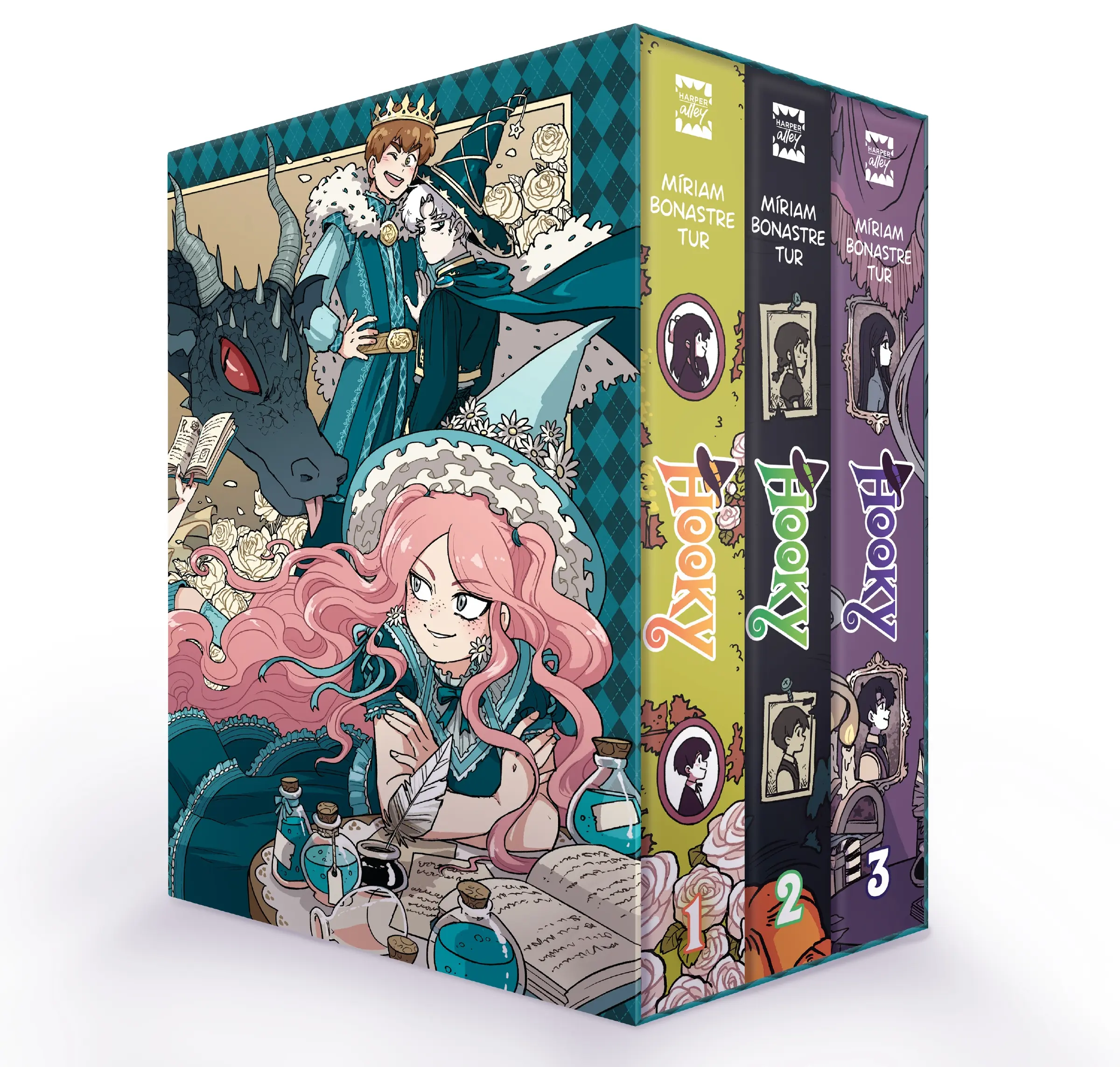 Hooky 3-Book Box Set: Hooky, Hooky Volume 2, Hooky Volume 3: A Graphic Novel Collection (Hooky) by Míriam Bonastre Tur||Míriam Bonastre Tur [Paperback Book]