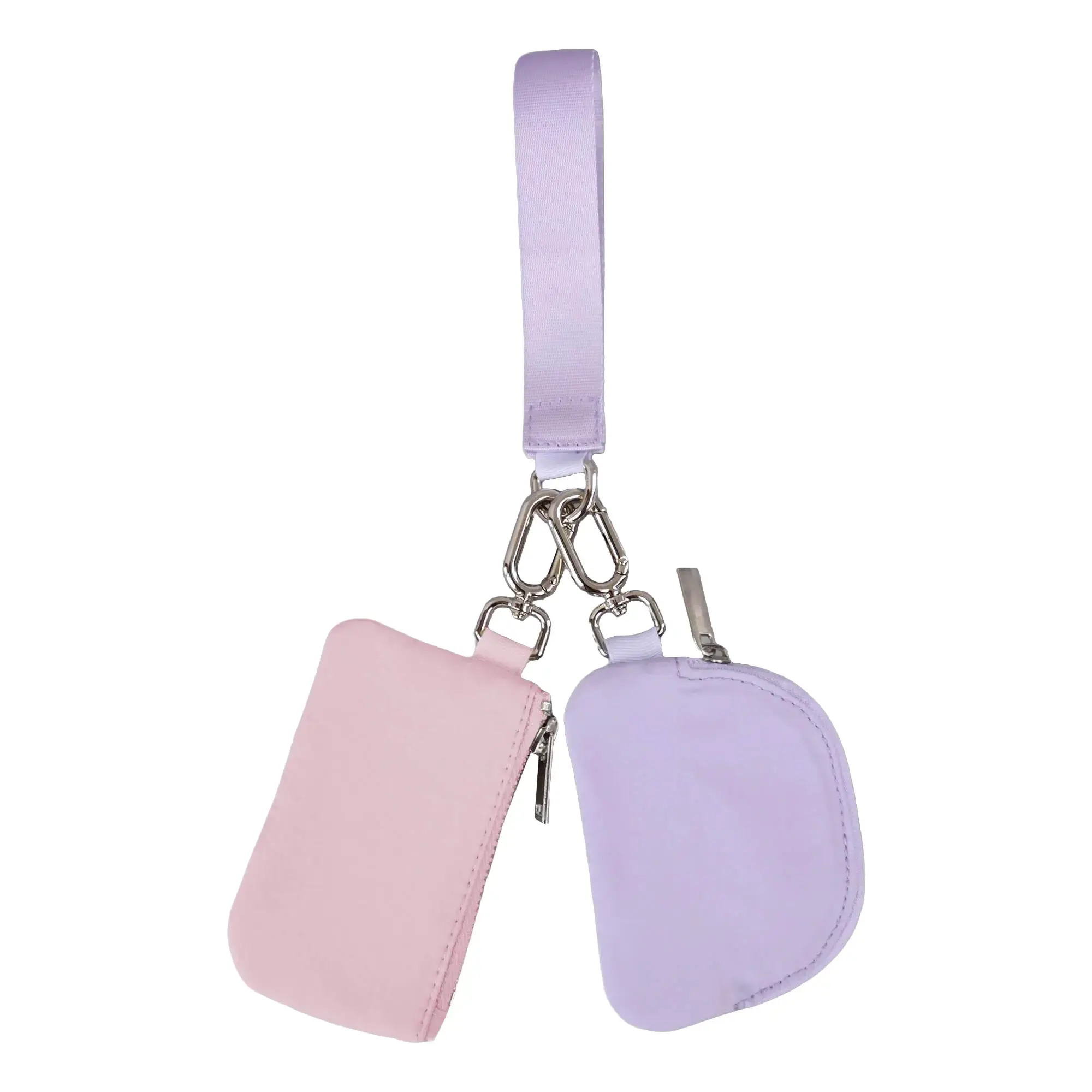 [Mother's Day Gift] Mini Zip Around Wristlet keychain Wallet for Women, Dual Pouch Wristlet Portable wallet, Coin Purse Mini Women Coin Pocket