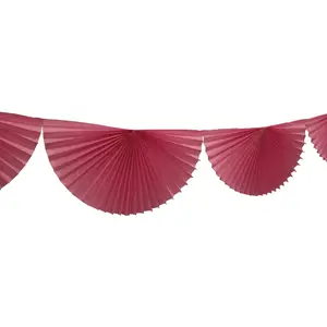 DUSTY ROSE BUNTING FAN GARLAND