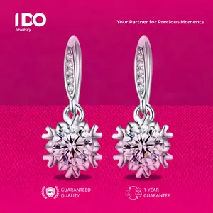 [Crazy Sale] FS-E11 Earring Women Accessories Elegant Beautiful Luxury Aesthetic Jewelry I DO Adjustable Beautiful and Luxurious Wedding Couple Official E11