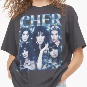 Vintage Cher T-shirt Collection for Fans of the 90s Style Tshirt Womenswear