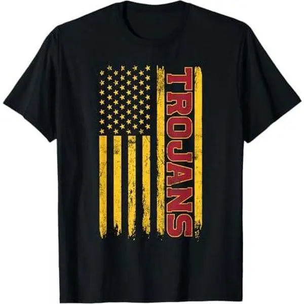 USC University of Southern California American Flag Trojans T-Shirt