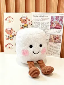 Cute marshmallow doll doll bag pendant keychain, suitable for daily wear, vacation and dating occasions, and also a surprising and exquisite small gift, Keychain for bags