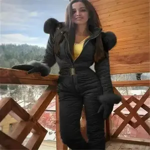 Women's winter warm snow clothing, outdoor sports pants, skiing clothes, waterproof jumpsuit (gift)RAIMENTRY