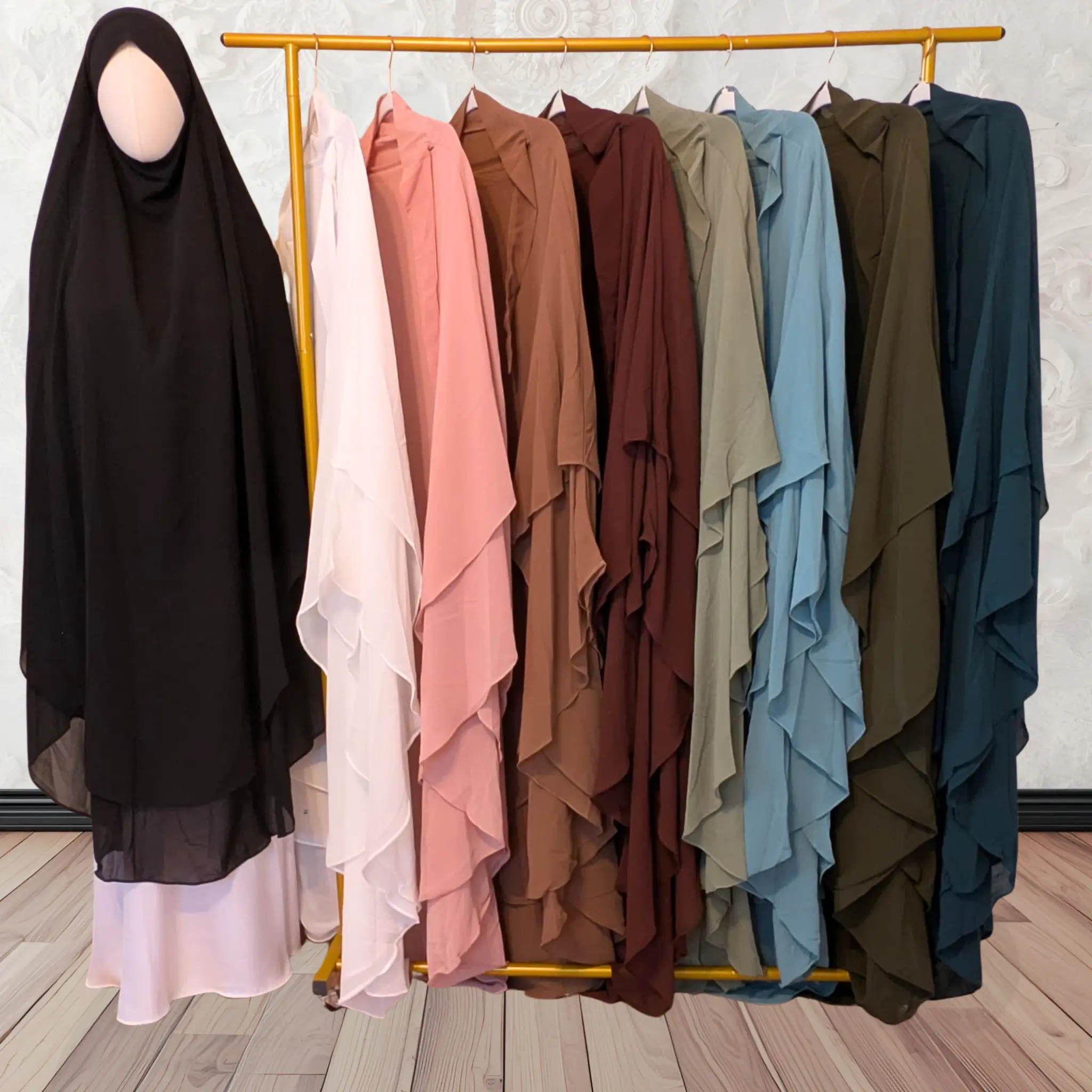 Duaa Khimar (Double layer large Chiffon)
