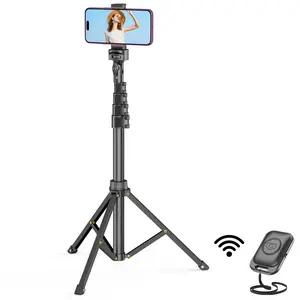 62-Inch Extendable Selfie Stick and Tripod with Wireless Remote, Universal Holder for iPhone, Android, and Cameras