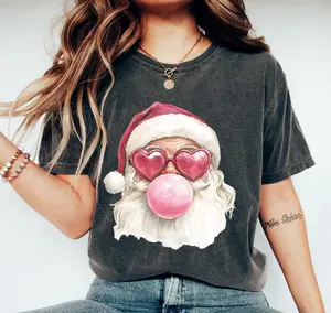 Santa Bubble Gum Christmas Tshirt Christmas Santa tshirt Funny Christmas Gifts Xmas Bubble Gum Shirt Santa Claus Christmas shirt