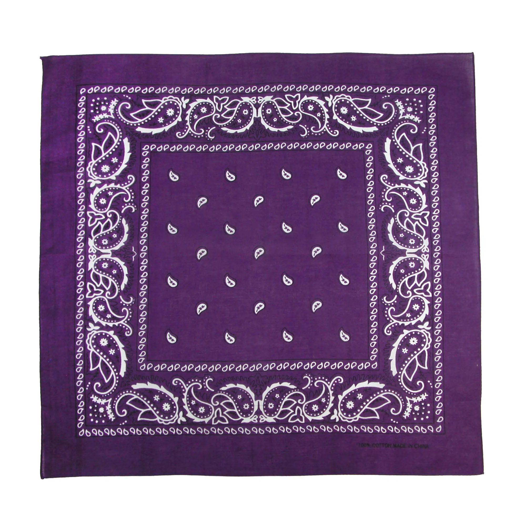 ctm Classic Cotton Paisley Scarf, Versatile and Casual Accessory for Daily Wear, Lightweight and Double-Sided