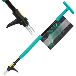 39" Weed Pulling Tool, 3-Claw Detachable Weed Puller Tool with Long Handle, Heavy Duty Stand Up Weeder Weeding Tool for Lawn, Yard, Garden, Crabgrass, Dandelion Picker, Weed Remover